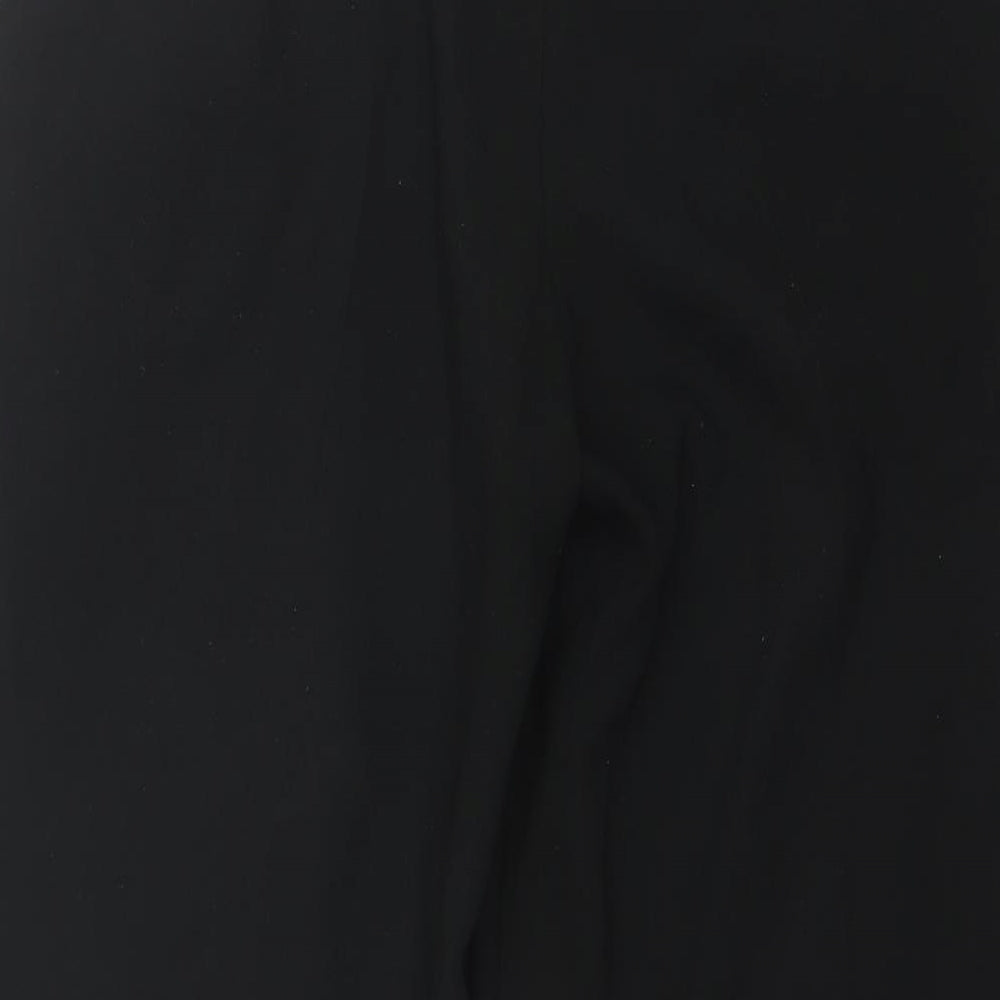 Marks and Spencer Womens Black Polyester Dress Pants Trousers Size 14 L24 in Regular