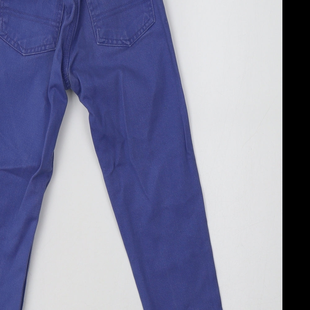 Primark Girls Blue Cotton Skinny Jeans Size 5-6 Years Regular