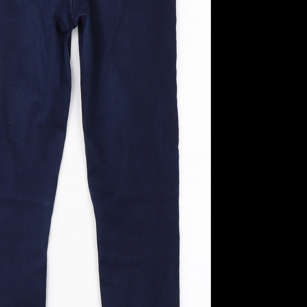 Preworn Womens Blue Cotton Jegging Jeans Size 34 in L25 in Regular