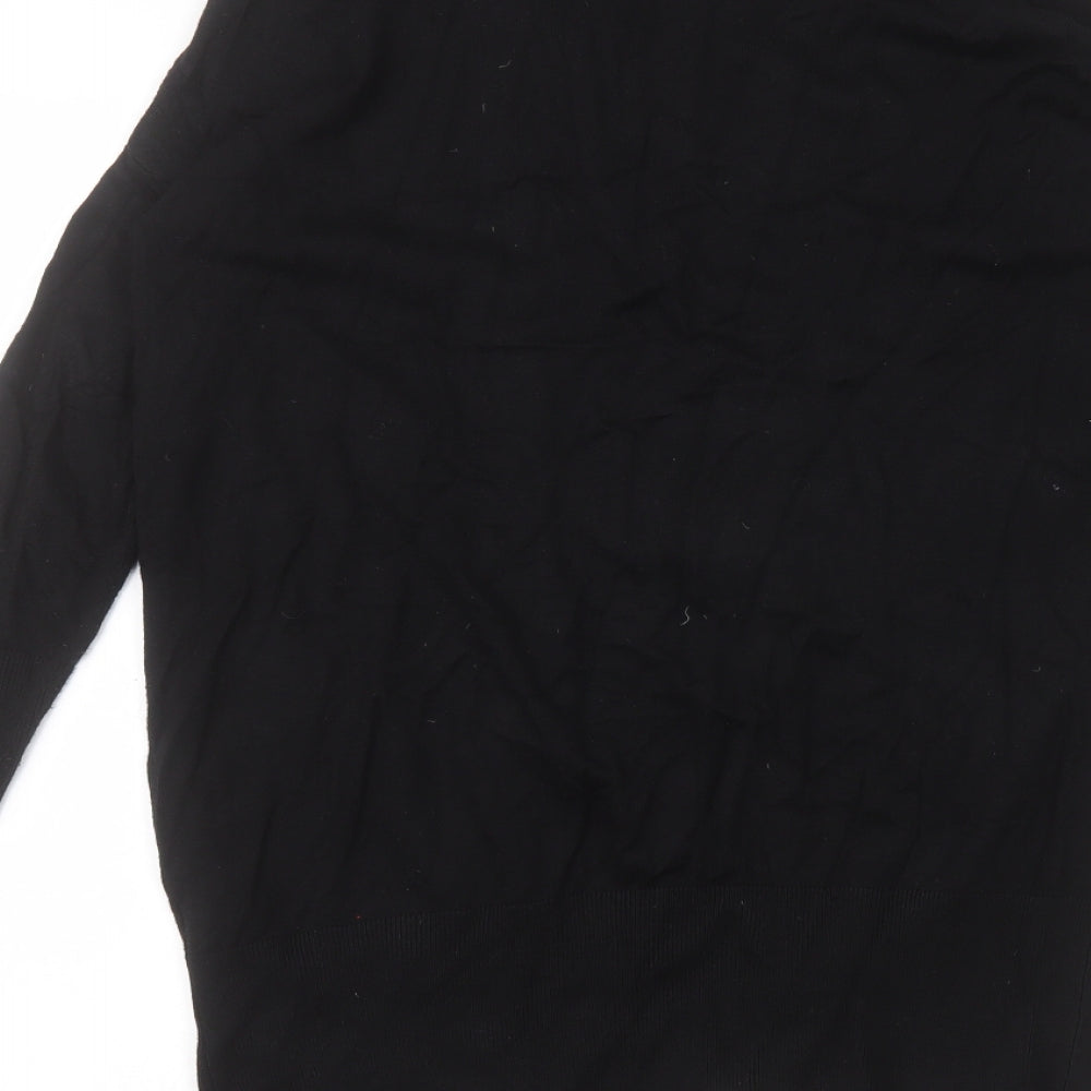 Primark Womens Black V-Neck Viscose Cardigan Jumper Size XS
