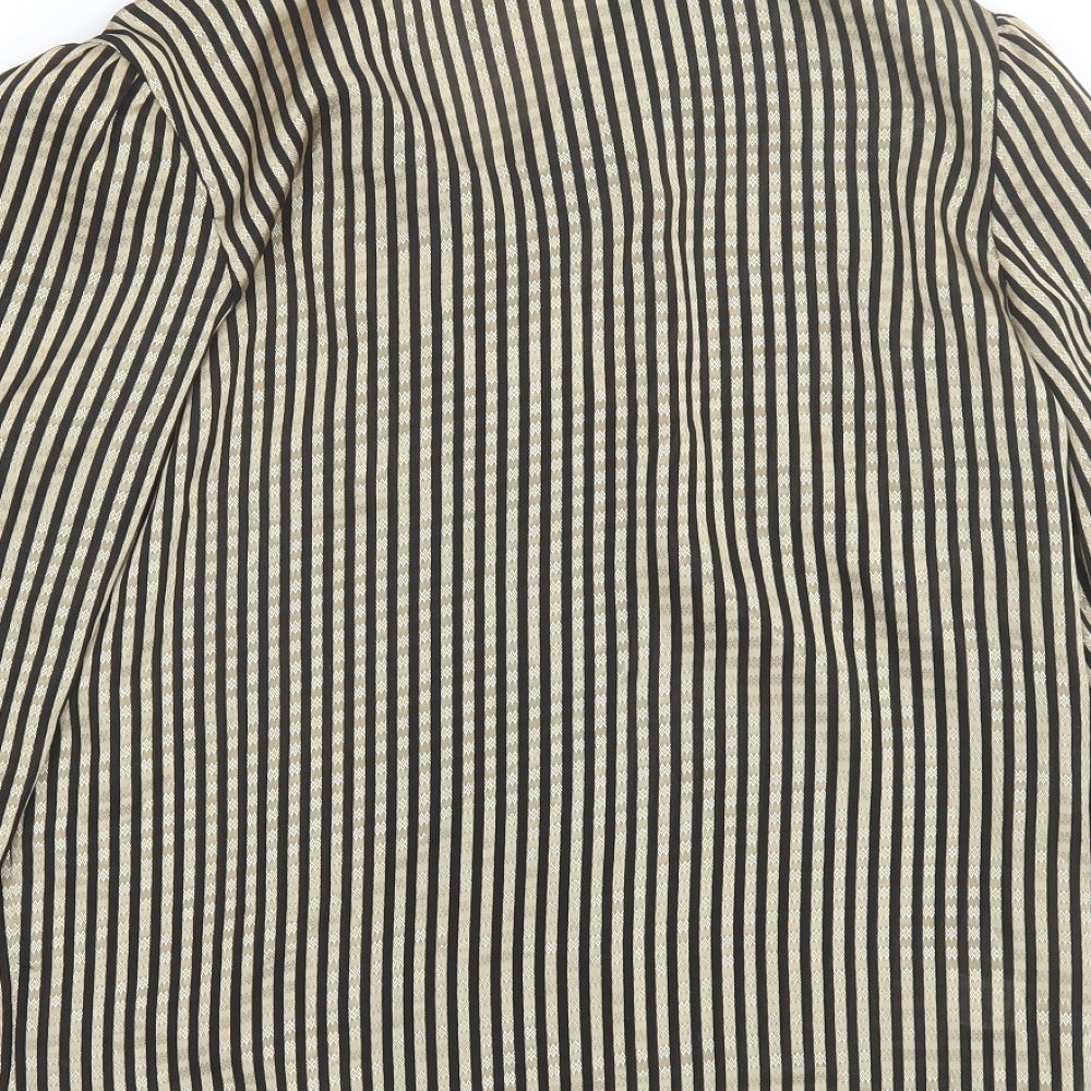 Littlewoods Womens Black Striped Jacket Size 14
