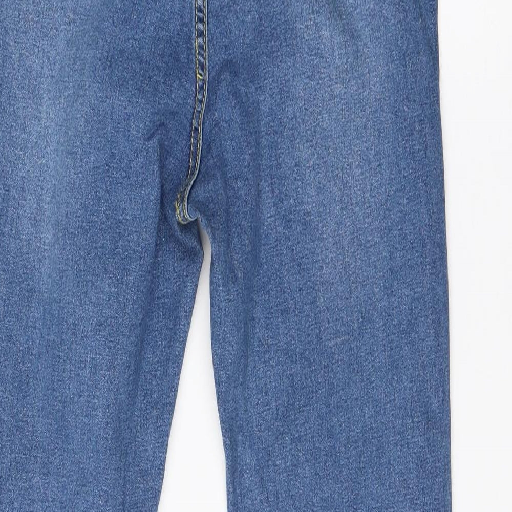 Preworn Womens Blue Cotton Skinny Jeans Size S L26 in Regular