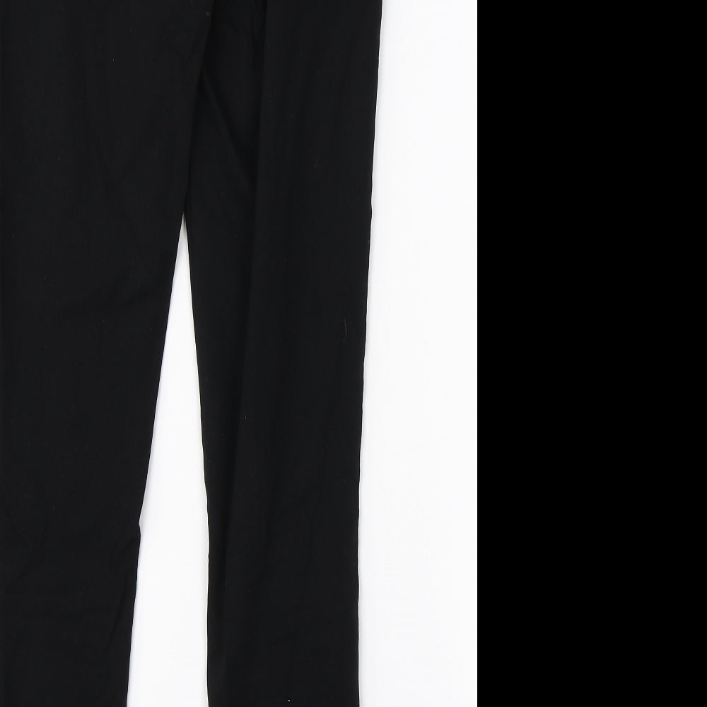 Dorothy Perkins Womens Black Viscose Dress Pants Trousers Size 12 L26 in Regular