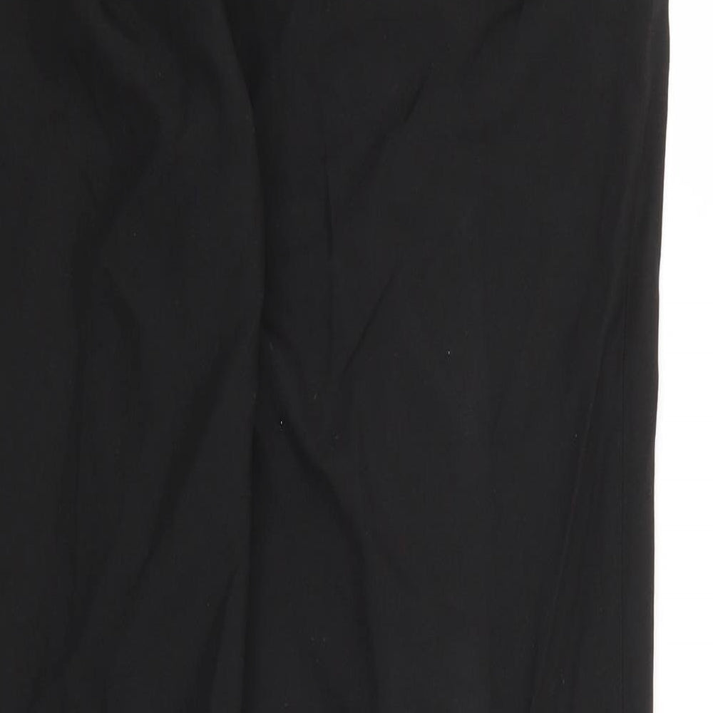NEXT Womens Black Polyester Trousers Size 34 L30 in Regular