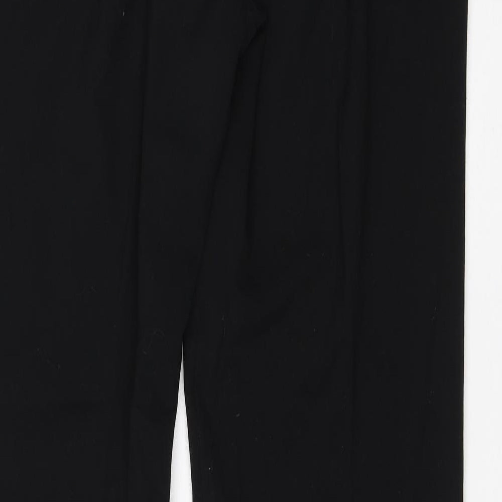 New Look Womens Black Viscose Dress Pants Trousers Size 10 L30 in Regular