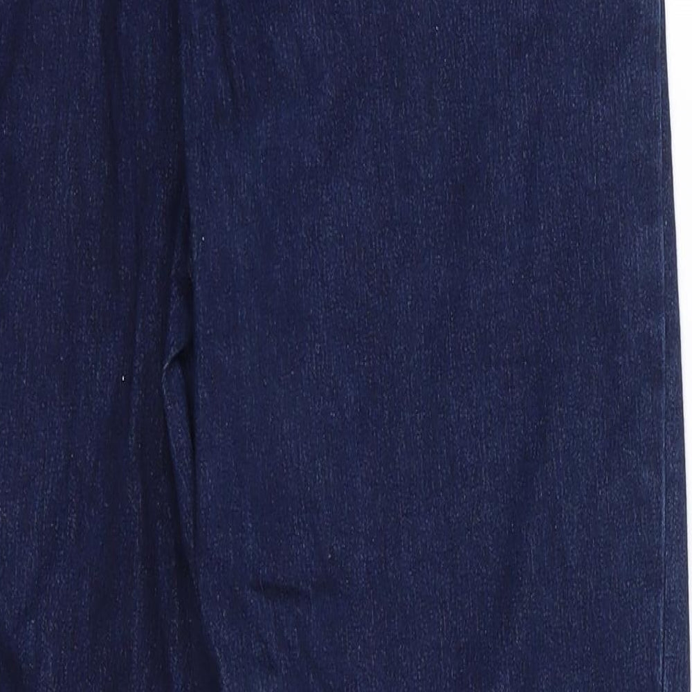 George Womens Blue Cotton Straight Jeans Size 12 L27 in Regular - Dark Blue