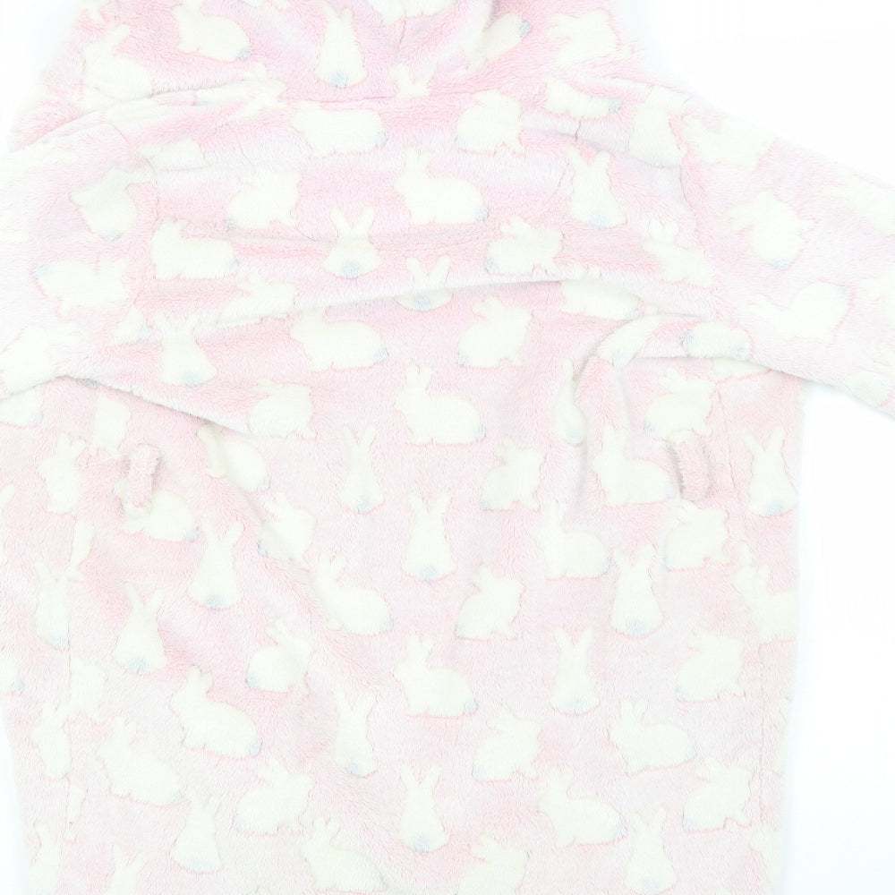 Blue Zoo Girls Pink Animal Print Polyester Top Gown Size 9-10 Years - Bunnies