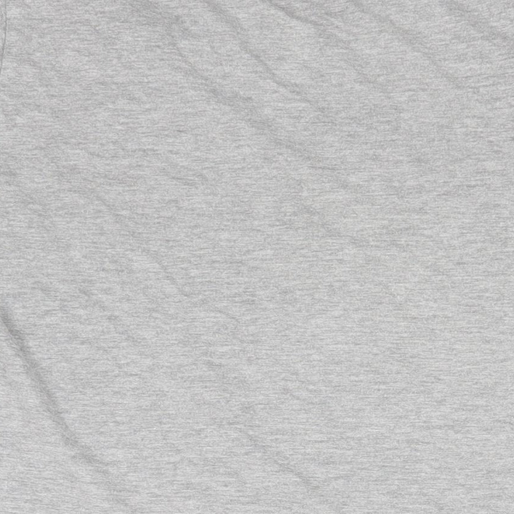 Disney Womens Grey Cotton Basic T-Shirt Size 6 Round Neck - Beauty and the Beast