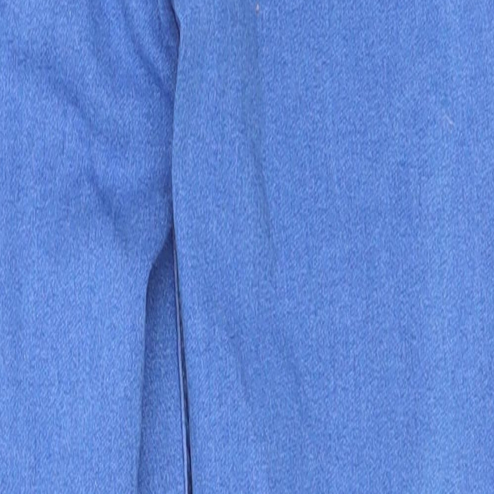 Lipsy Girls Blue Cotton Straight Jeans Size 11 Years Regular