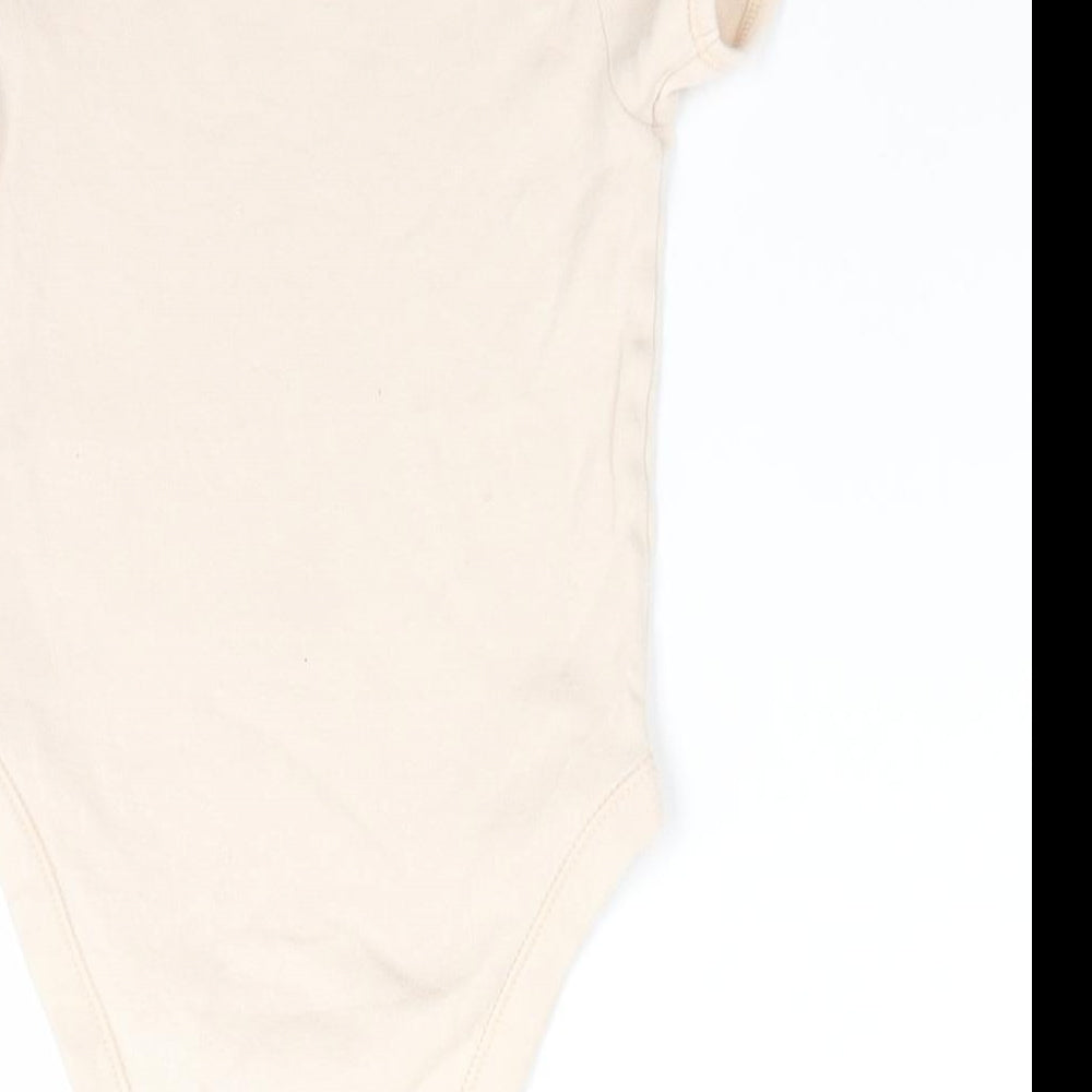 George Boys Beige Animal Print Cotton Romper One-Piece Size 18-24 Months - Light beige Giraffe