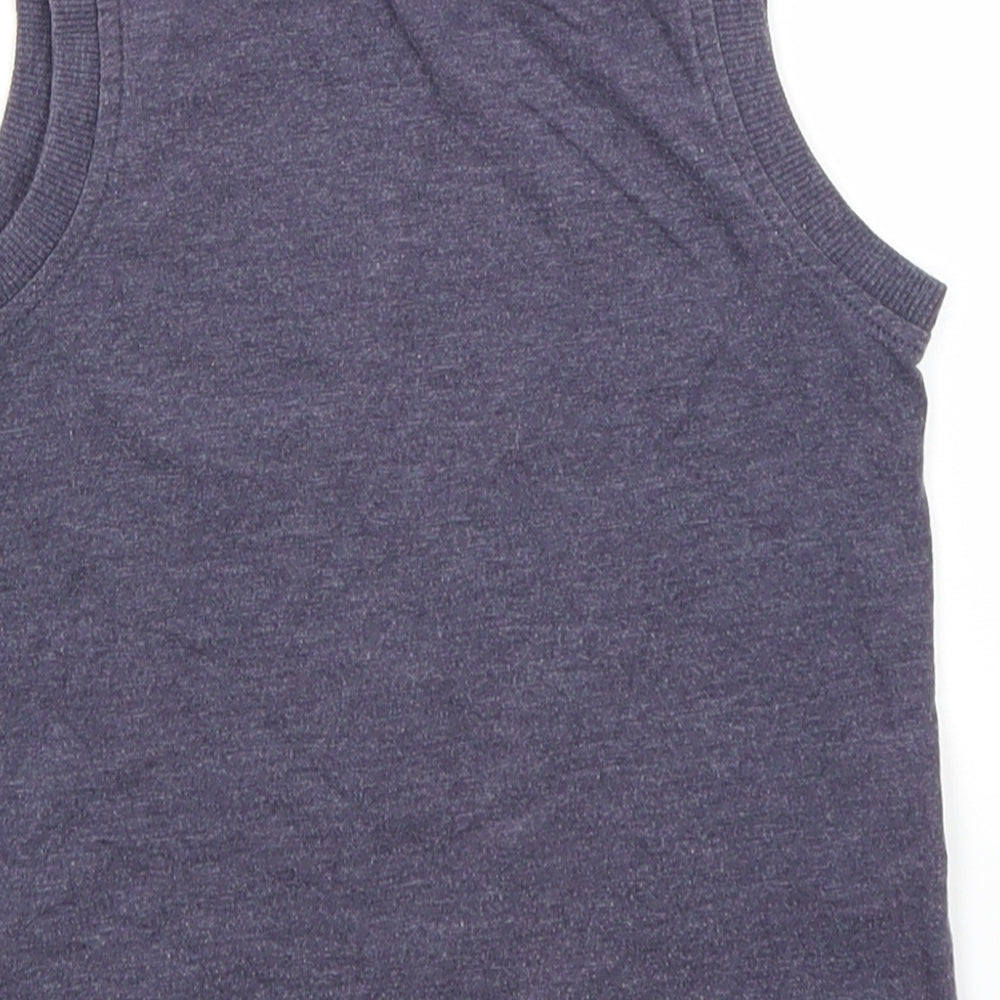 Spiderman Boys Grey Polyester Basic Tank Size 2-3 Years Round Neck - Spiderman
