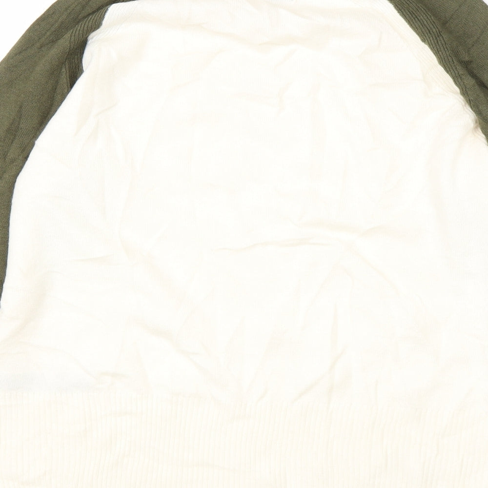 M&S Womens Beige High Neck Acrylic Pullover Jumper Size S