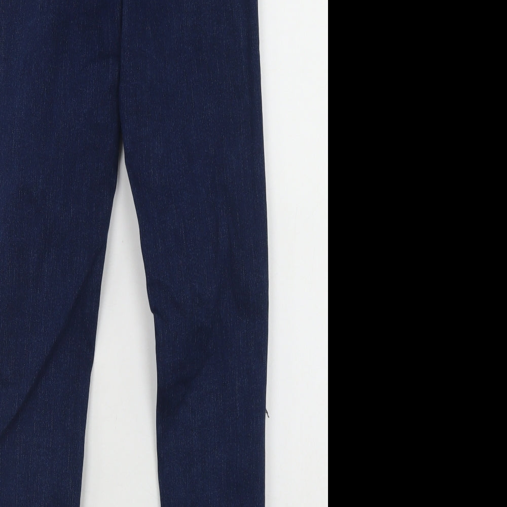 Topshop Womens Blue Cotton Skinny Jeans Size 28 in L26 in Regular