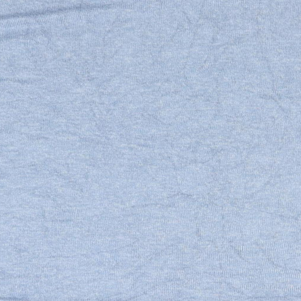 Marks and Spencer Womens Blue Round Neck Viscose Pullover Jumper Size 10