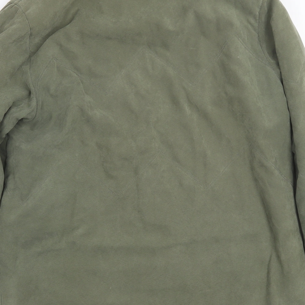 Bonmarche Womens Green Overcoat Jacket Size M