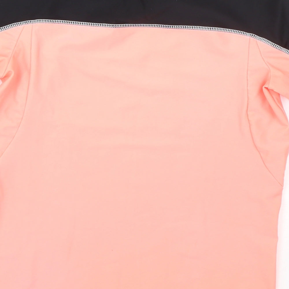 NEXT Boys Orange Nylon Basic T-Shirt Size 10 Years High Neck