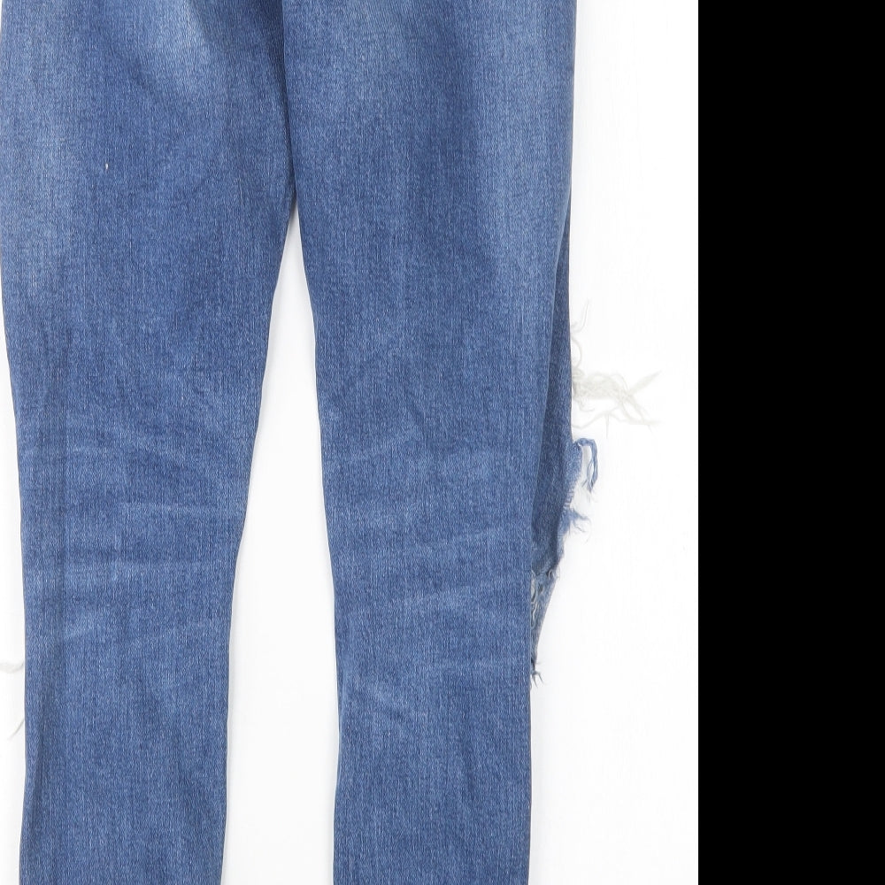 Denim Co Womens Blue Cotton Skinny Jeans Size 8 L29 in Regular