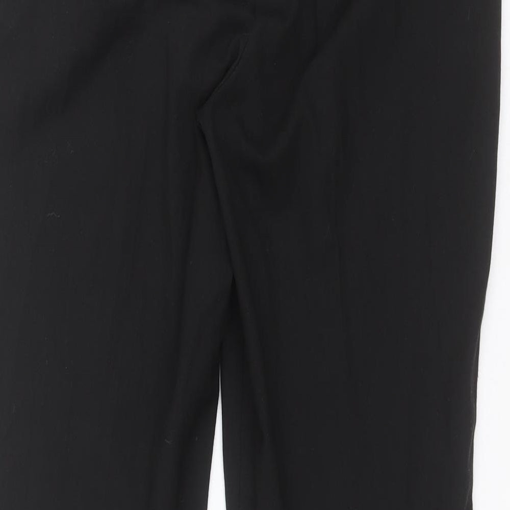 NEXT Womens Black Polyester Carrot Trousers Size 12 L26 in Regular