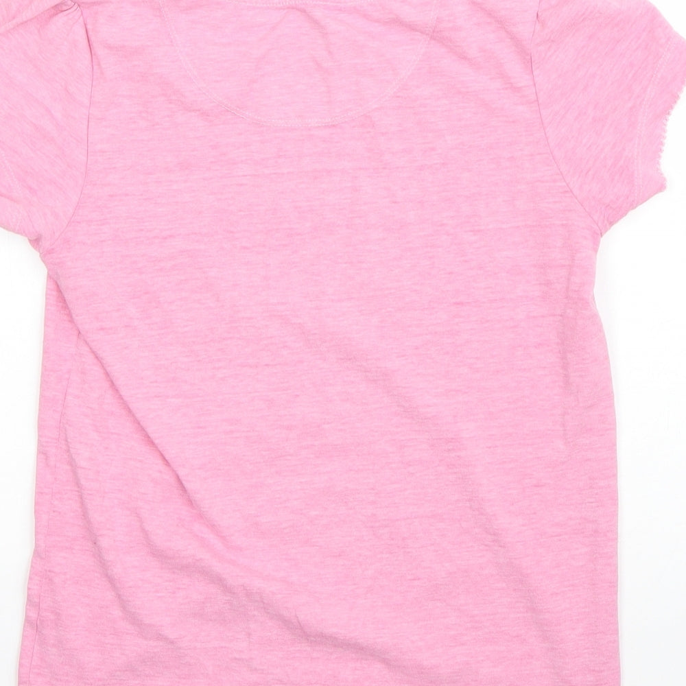 TU Girls Pink Cotton Pyjama Top Size 10-11 Years