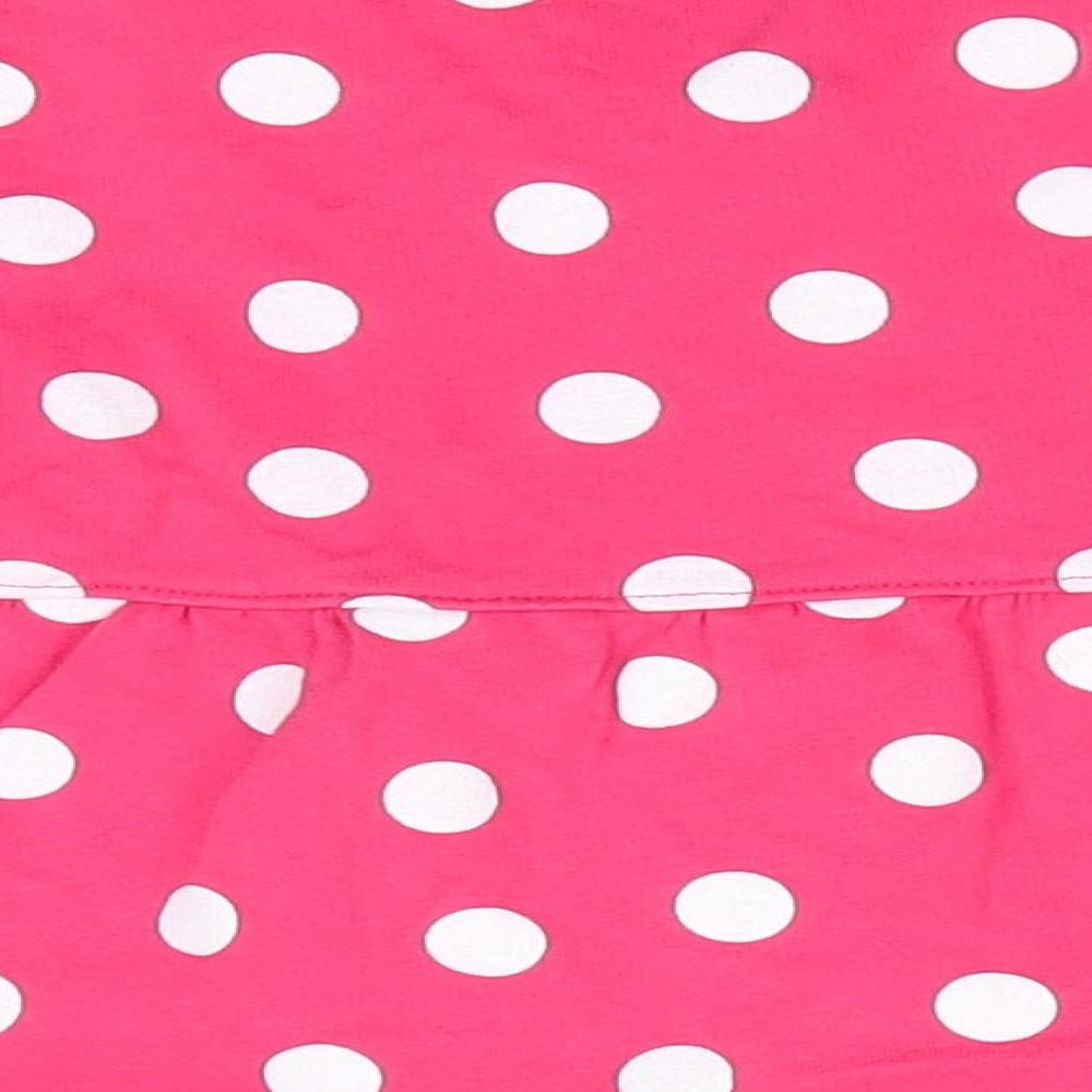 Carter's Girls Pink Polka Dot Overcoat Coat Size 18 Months Button - White Polka Dots