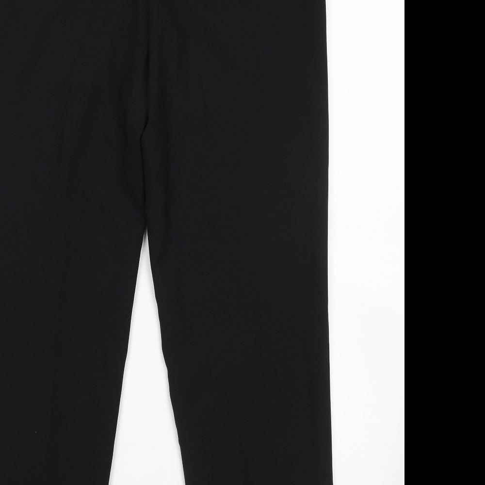 George Womens Black Polyester Dress Pants Trousers Size 12 L24 in Regular