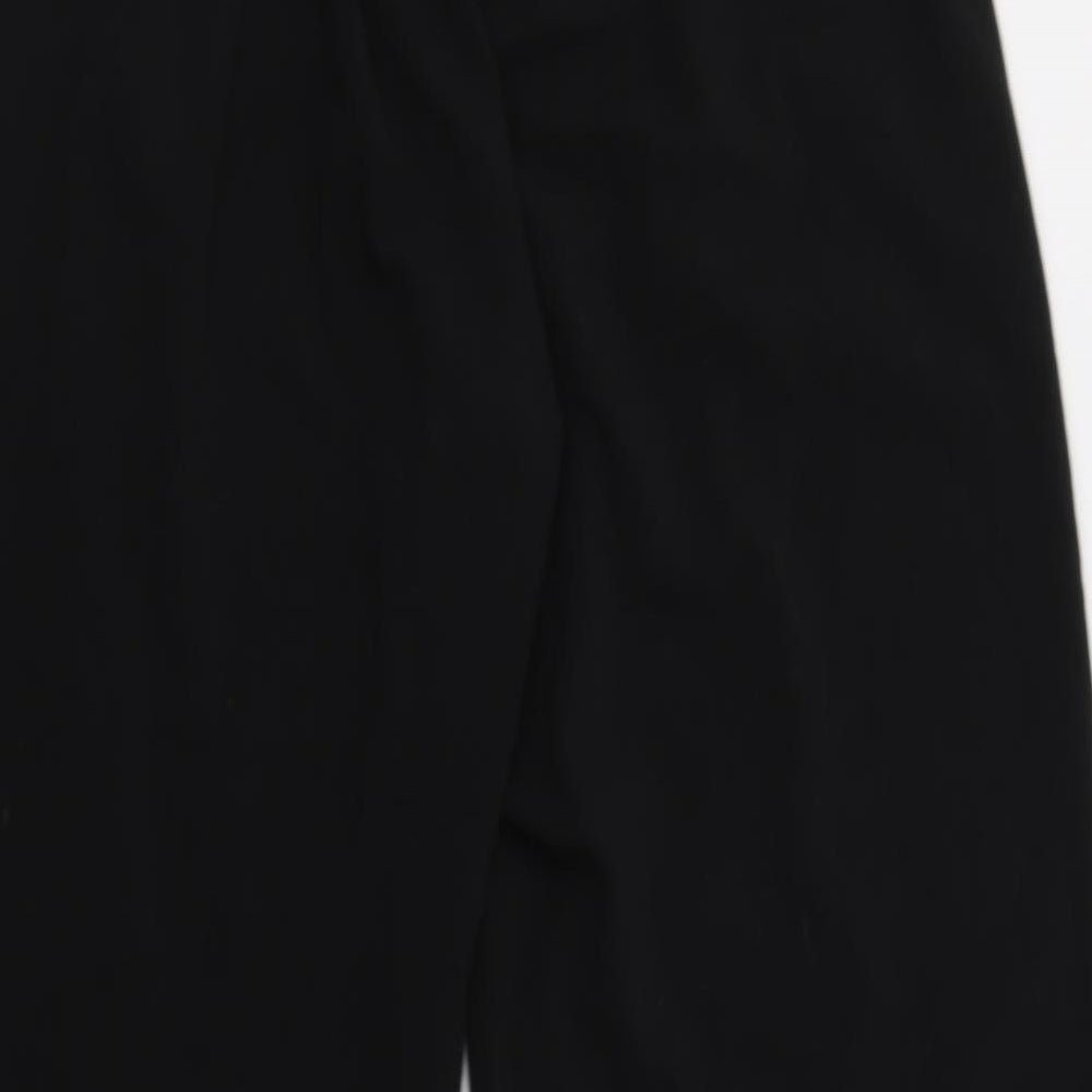 Sienna Sky Womens Black Polyester Cropped Trousers Size L L25 in Regular