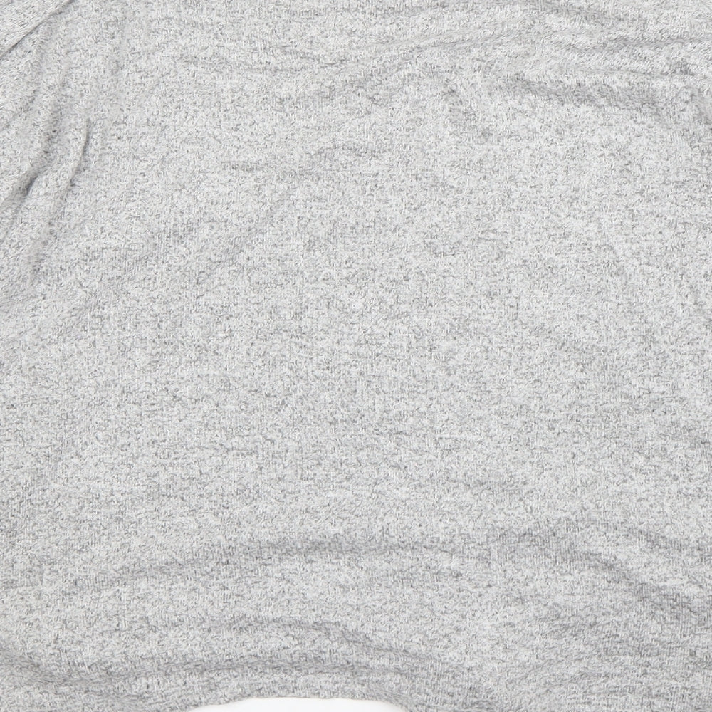 Pep&Co Womens Grey Round Neck Viscose Pullover Jumper Size 18
