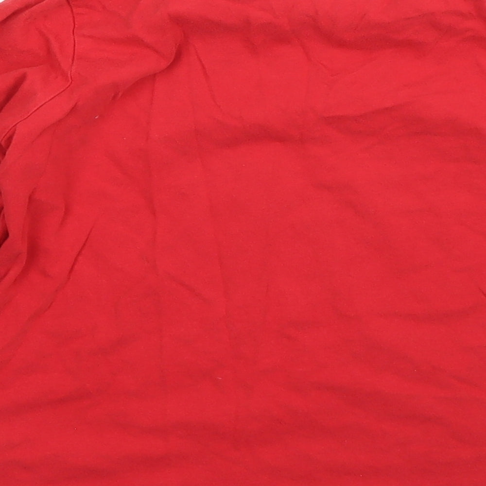 Arsenal Boys Red Cotton Basic T-Shirt Size 8-9 Years Round Neck