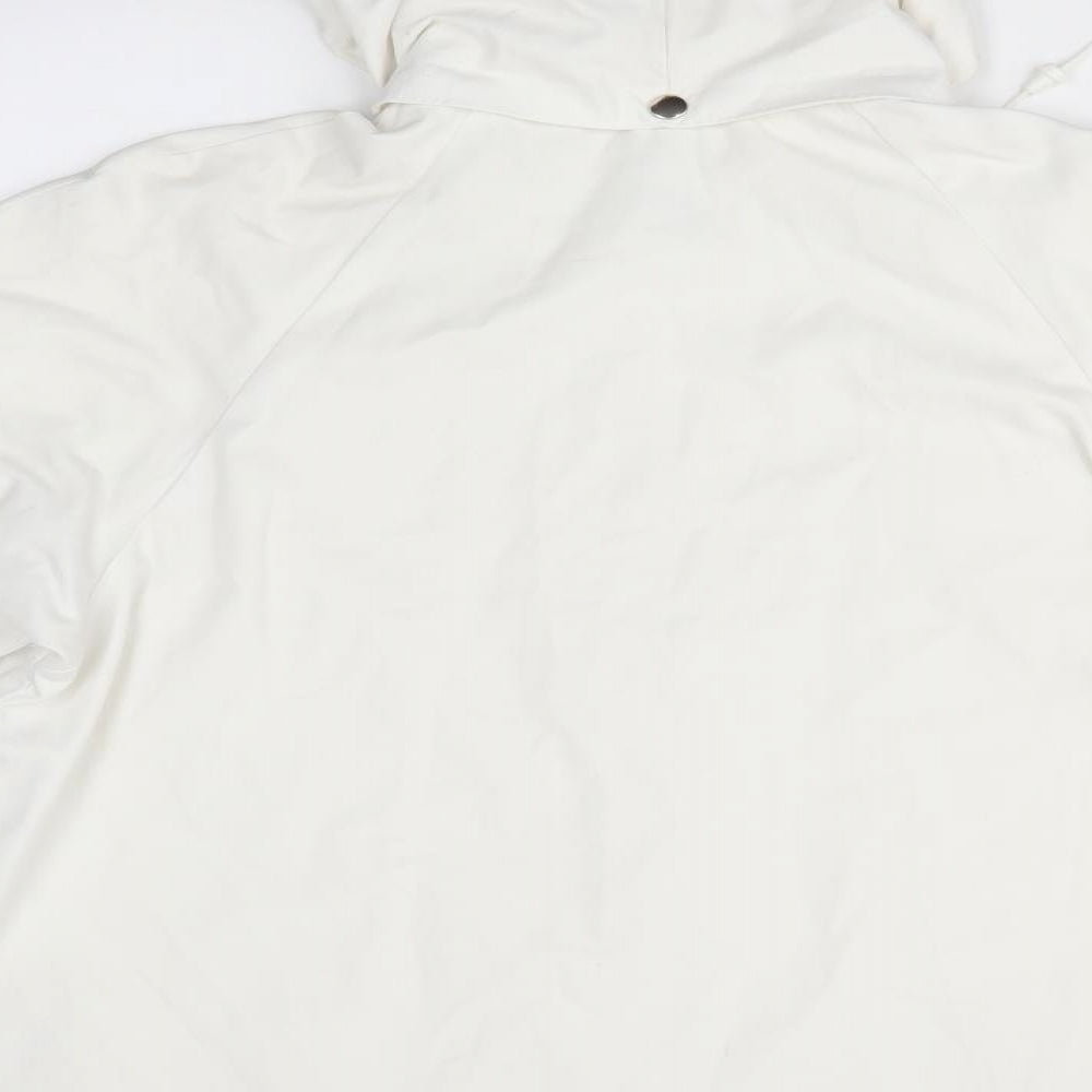 Preworn Womens White Jacket Coat Zip