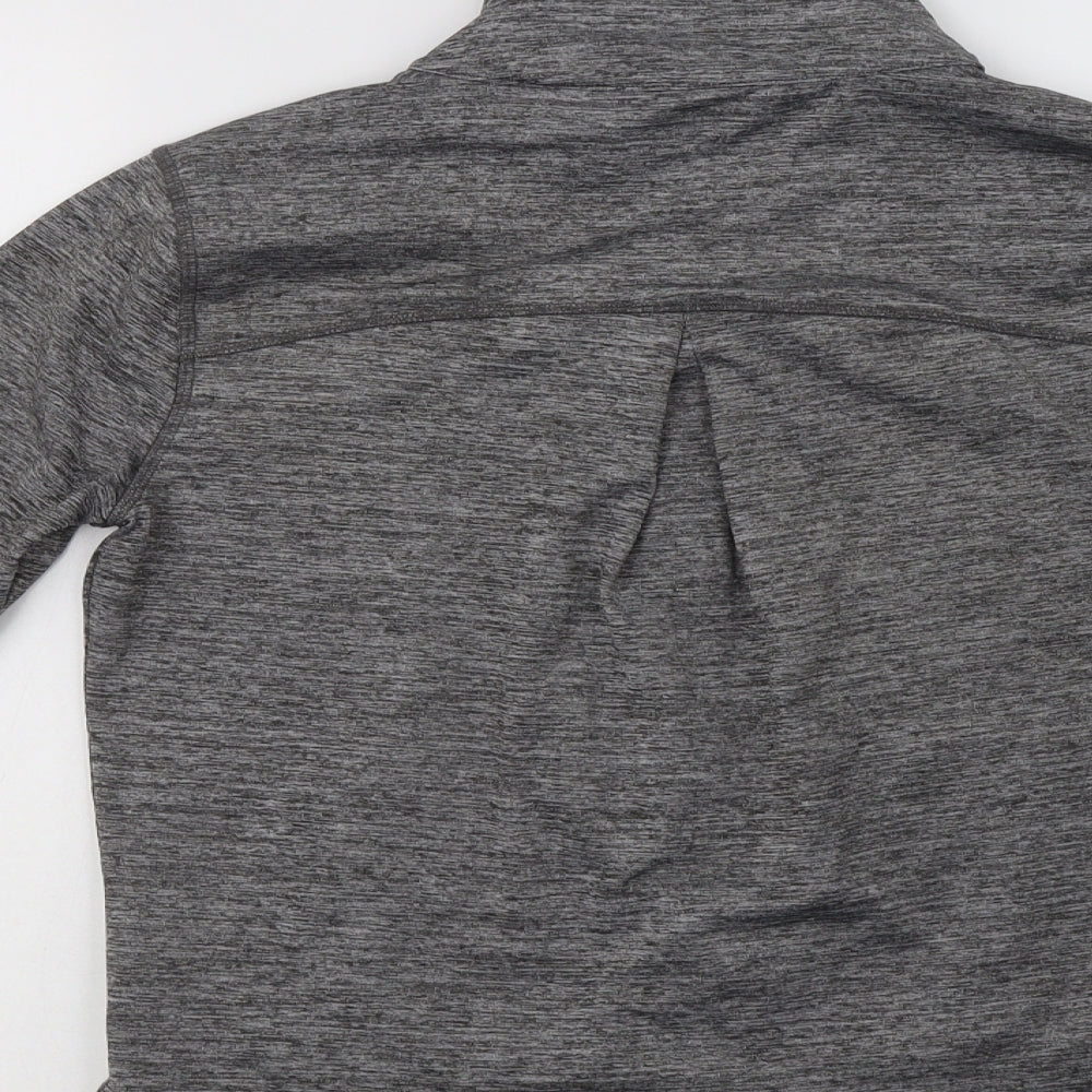 F&F Womens Grey Polyester Full Zip Sweatshirt Size M Zip