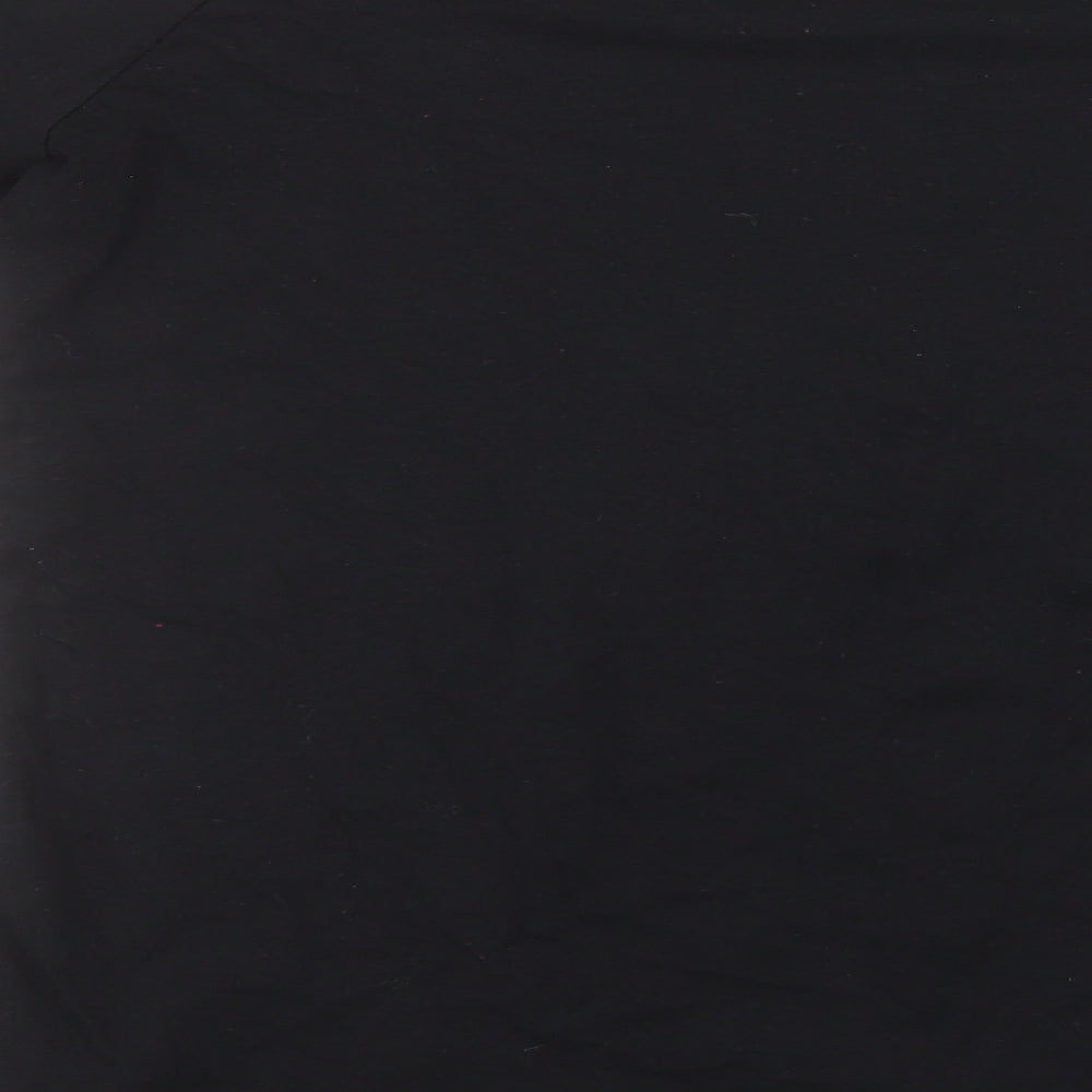 NERF Girls Black Cotton Basic T-Shirt Size 13-14 Years Round Neck - Nerf