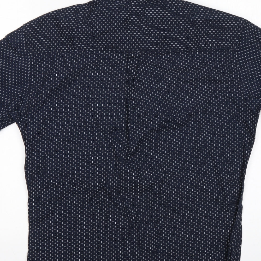 Officers Club Mens Multicoloured Polka Dot Cotton Button-Up Size XS Collared