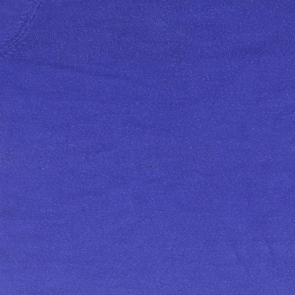 Marks and Spencer Womens Blue V-Neck Acrylic Henley Jumper Size 8