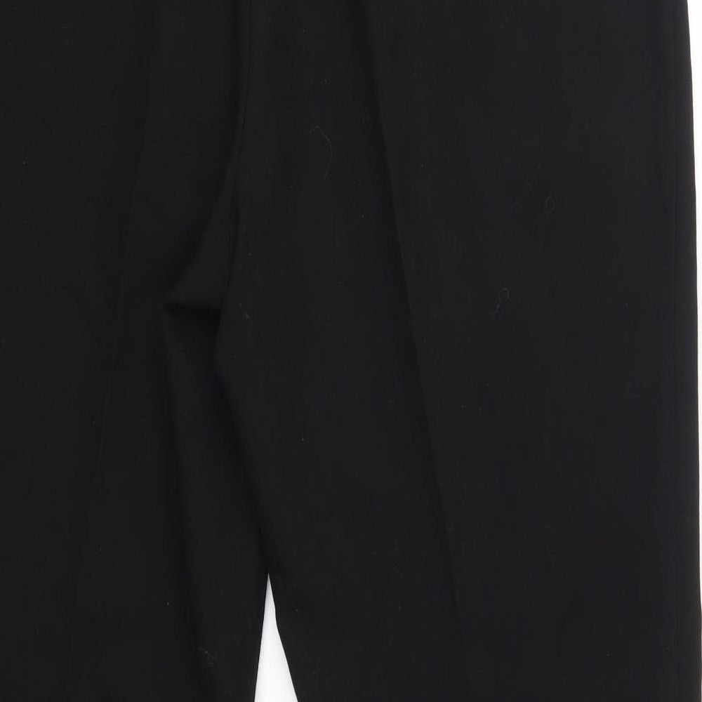 Vida Vi Womens Black Polyester Dress Pants Trousers Size 14 L27 in Regular