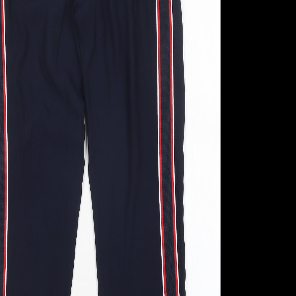 M&S Womens Multicoloured Polyester Trousers Size 6 L28 in Regular