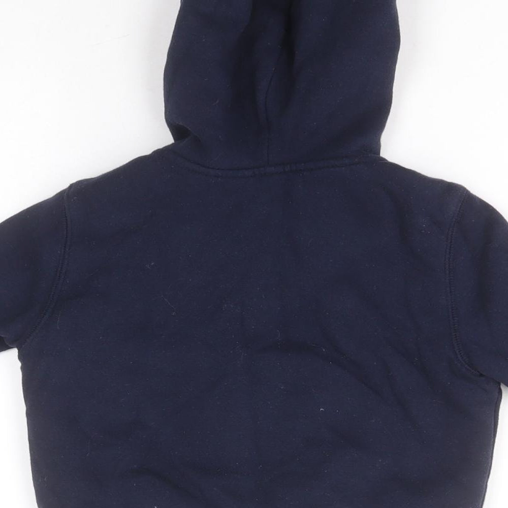 Gap Boys Blue Cotton Full Zip Hoodie Size 2 Years
