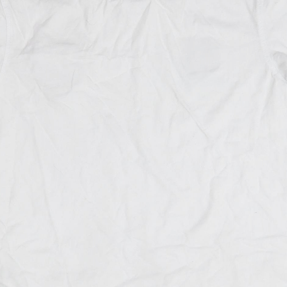 UEFA Euro 2020 Boys White 100% Cotton Basic T-Shirt Size 11-12 Years Round Neck