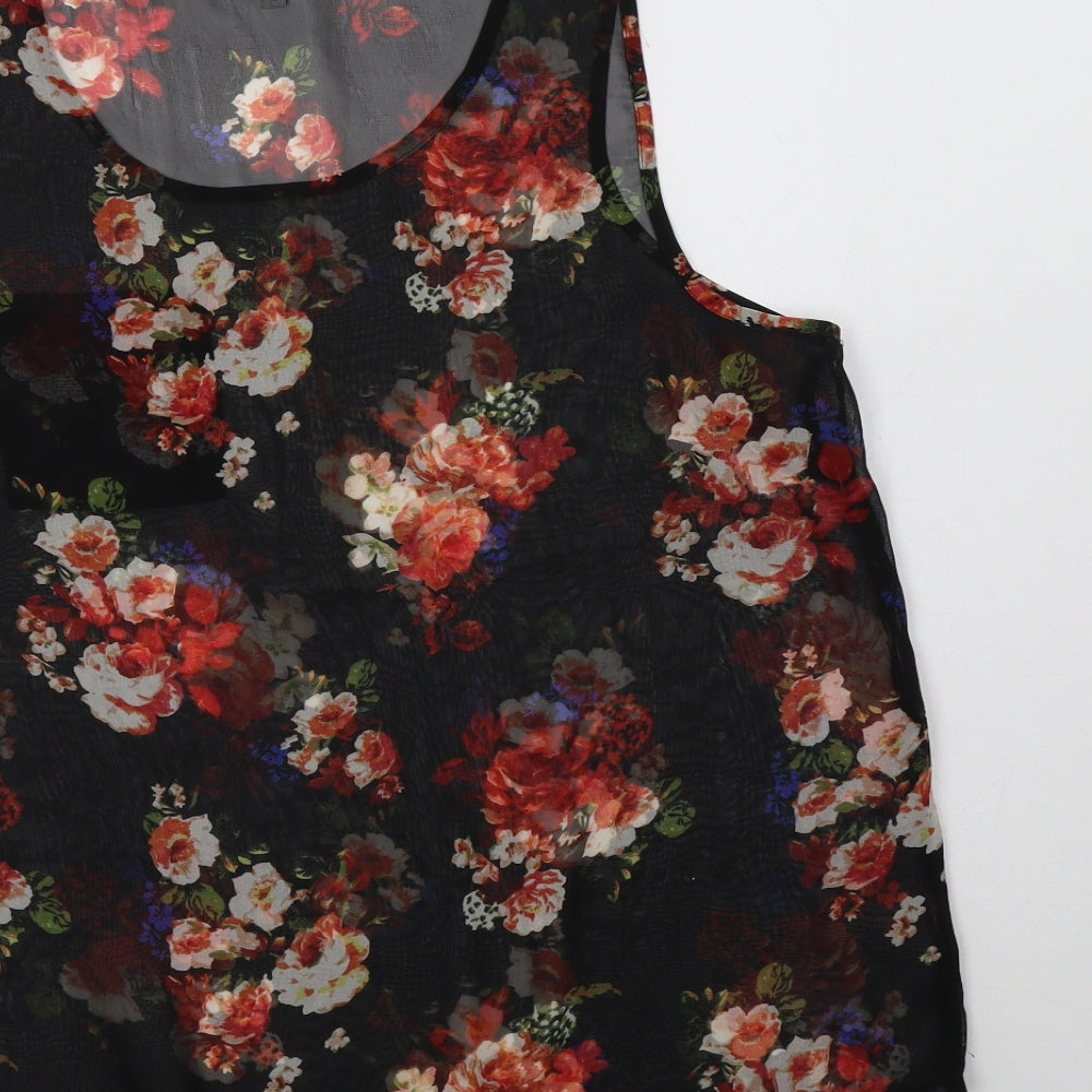 New Womens Polyester Basic Blouse Size 14 Scoop Neck