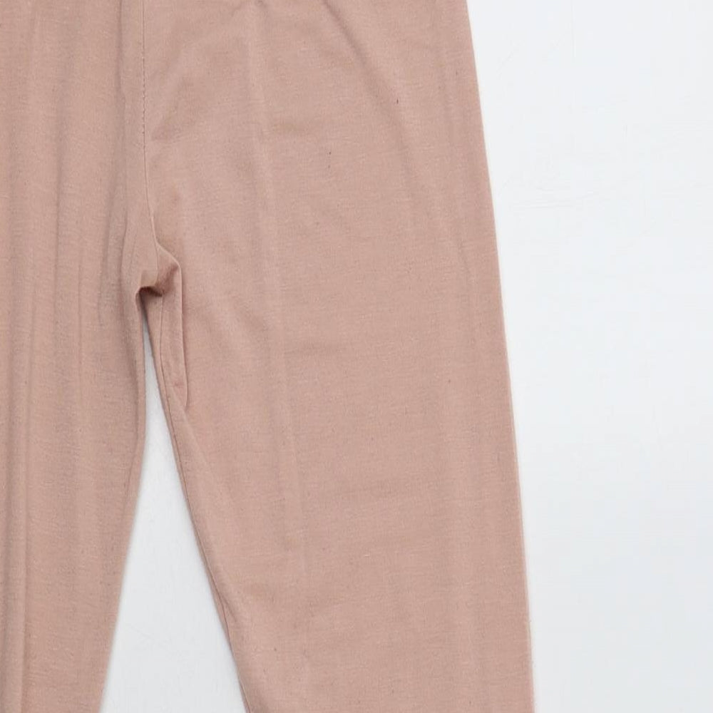 Missguided Womens Pink Polyester Lounge Pants Size 4