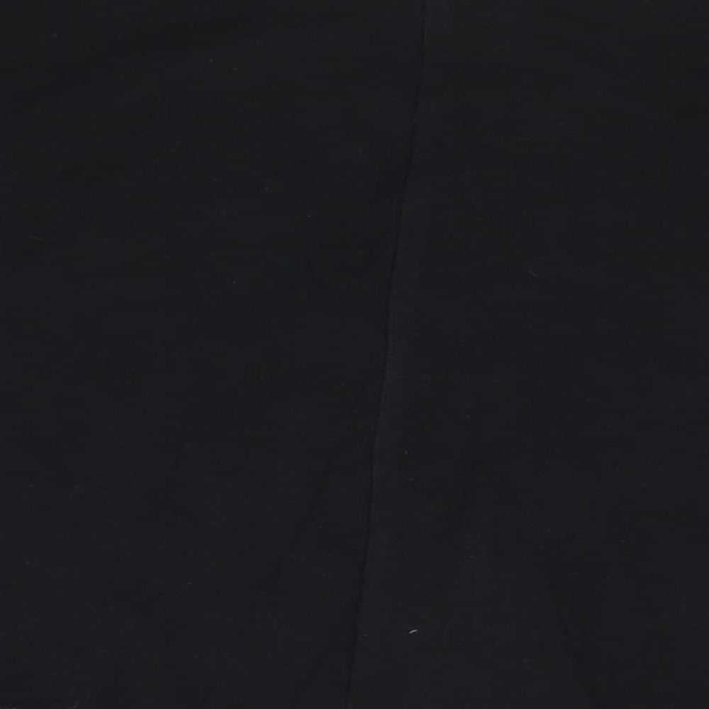 Topshop Womens Black Cotton Flare Skirt Size 6 - Gym Skirt Style