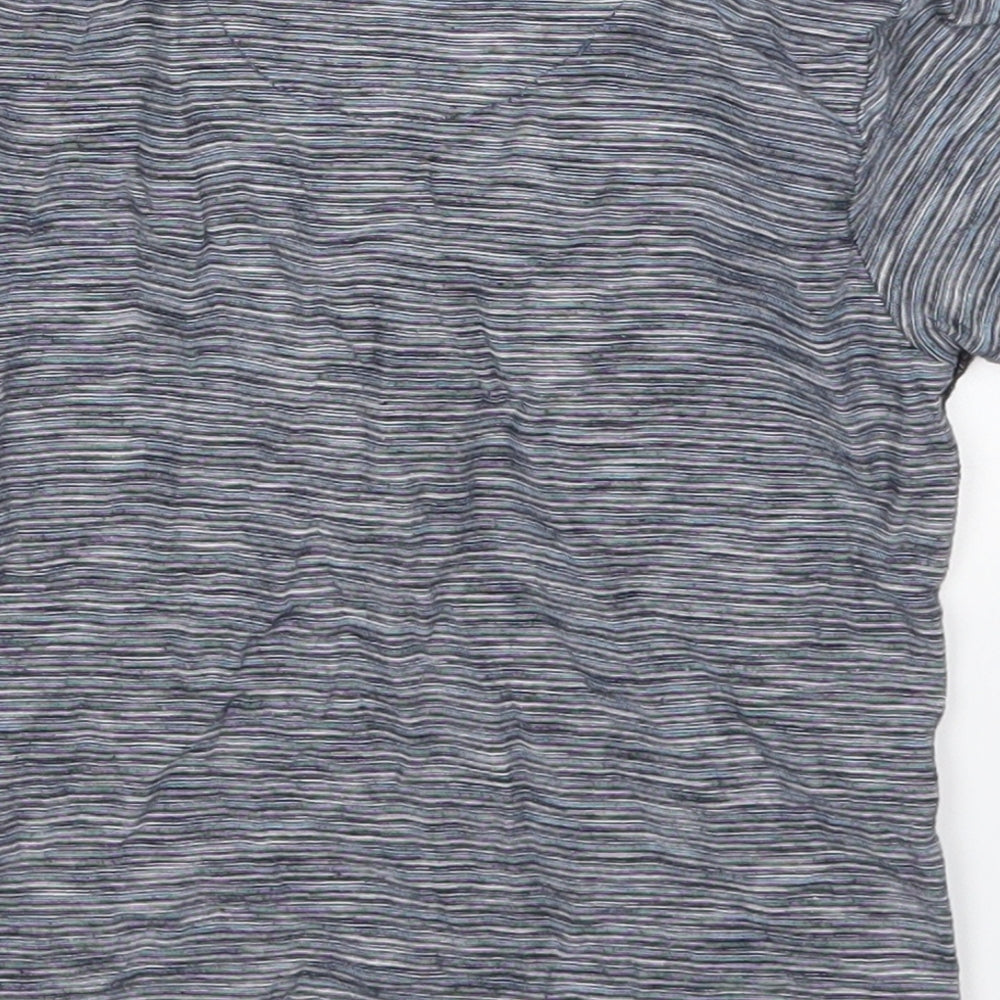 Primark Boys Blue Striped Cotton Basic Polo Size 2-3 Years Collared Pullover