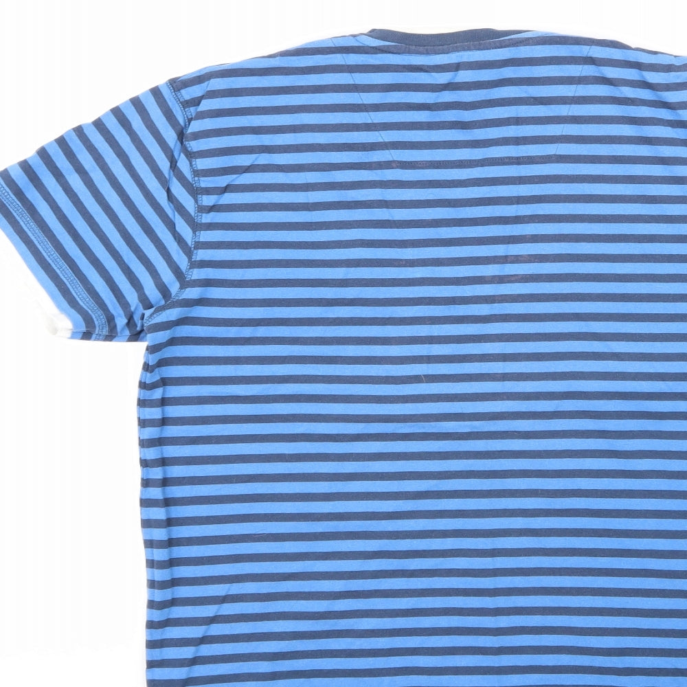 Dissident Mens Multicoloured Striped 100% Cotton Polo Size S Collared