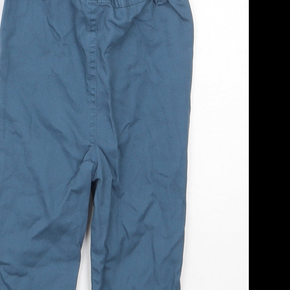 TU Boys Blue Cotton Capri Trousers Size 9-12 Months