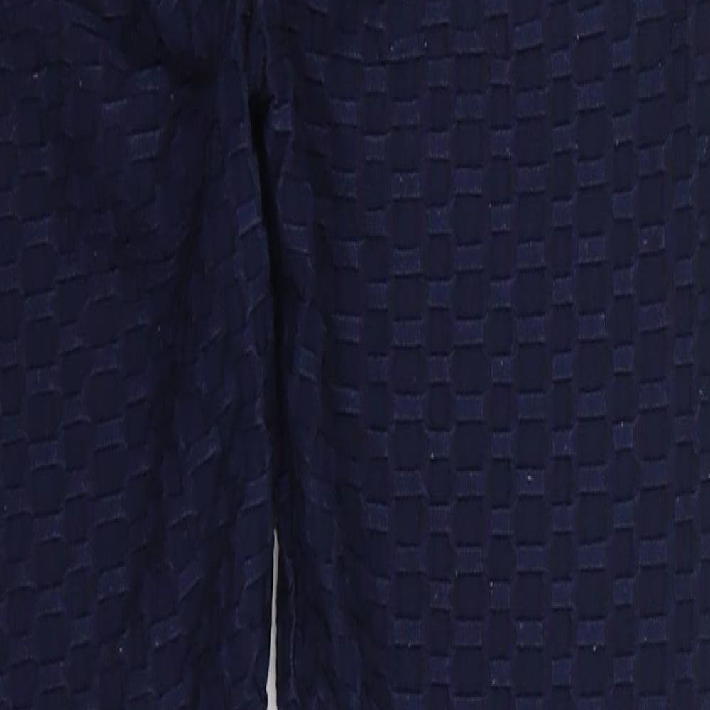 Preworn Womens Blue Polyester Carrot Leggings Size M L25 in