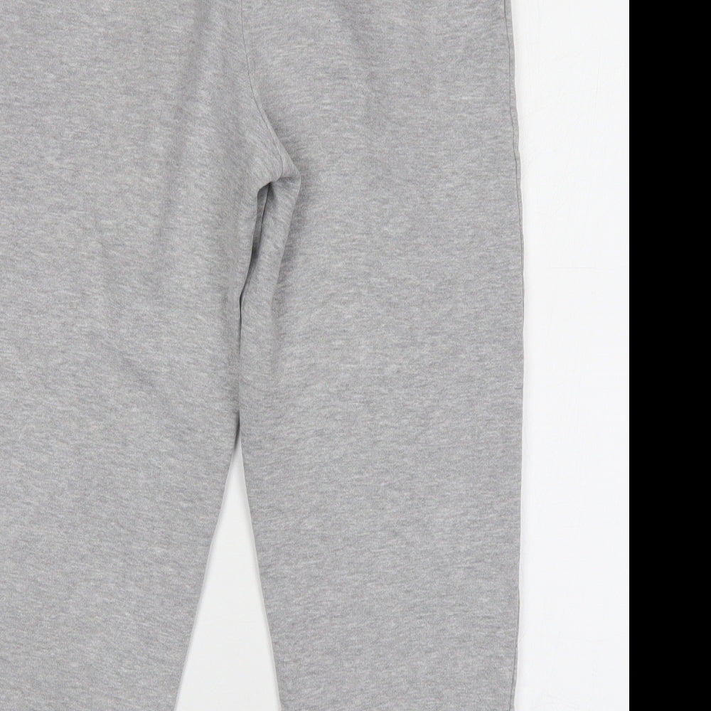 Preworn Womens Grey Cotton Sweatpants Trousers Size 10 L24 in Regular