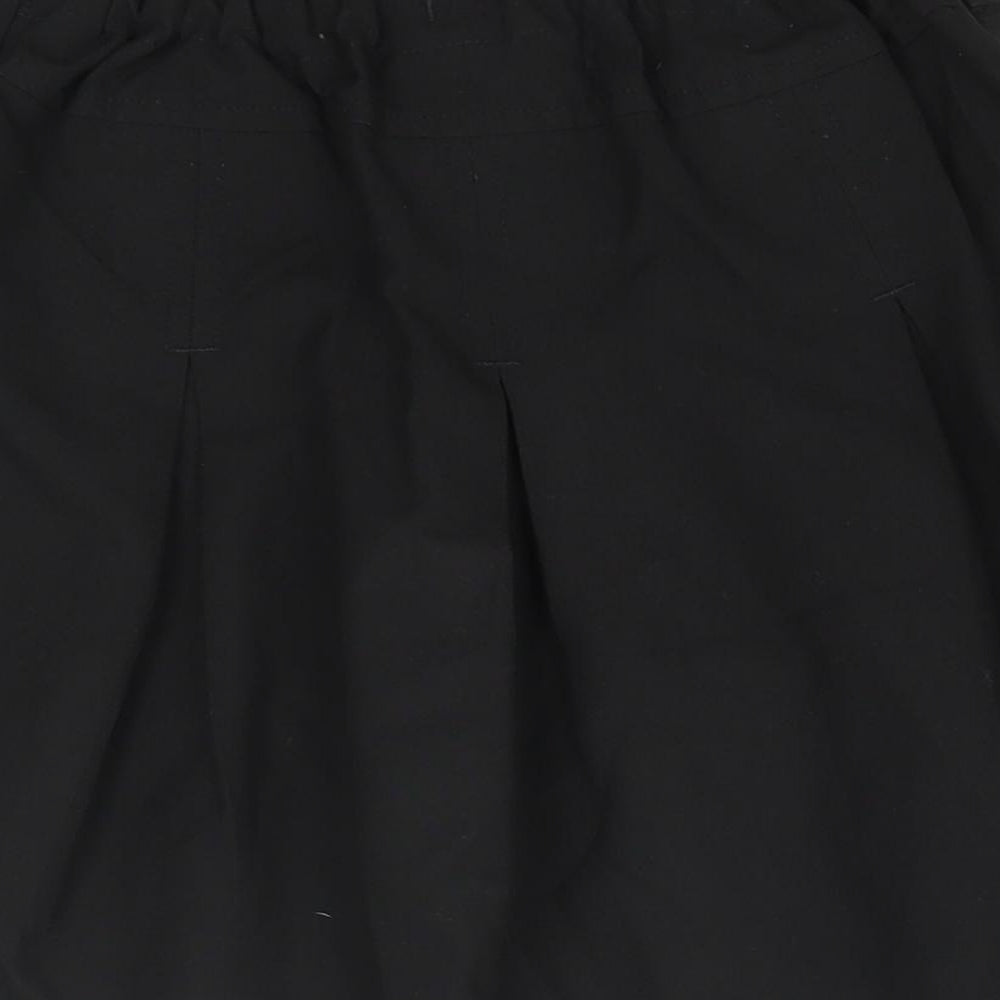 TU Girls Black Polyester A-Line Skirt Size 7 Years Regular - School