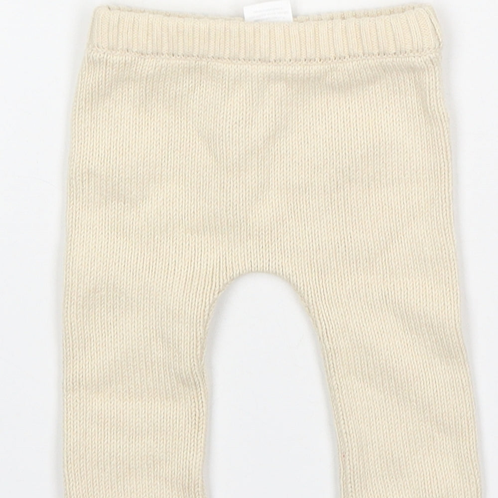 Guess How Much I Love You Girls Beige Cotton Sweatpants Trousers Size Newborn