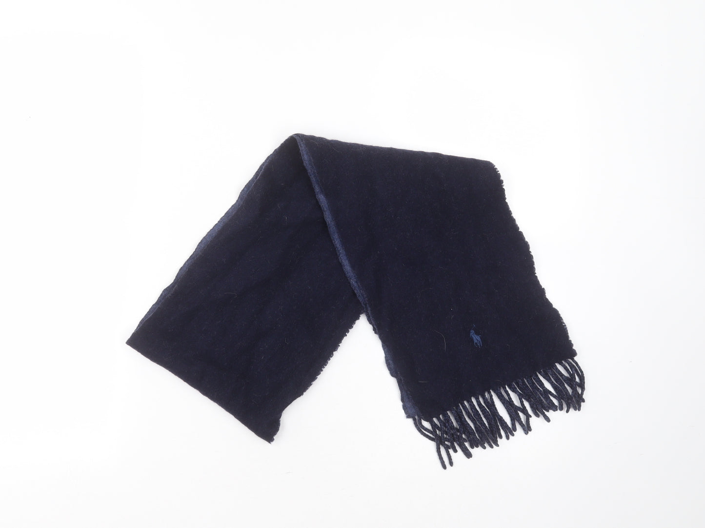 Polo Ralph Lauren Mens Blue Wool Scarf One Size