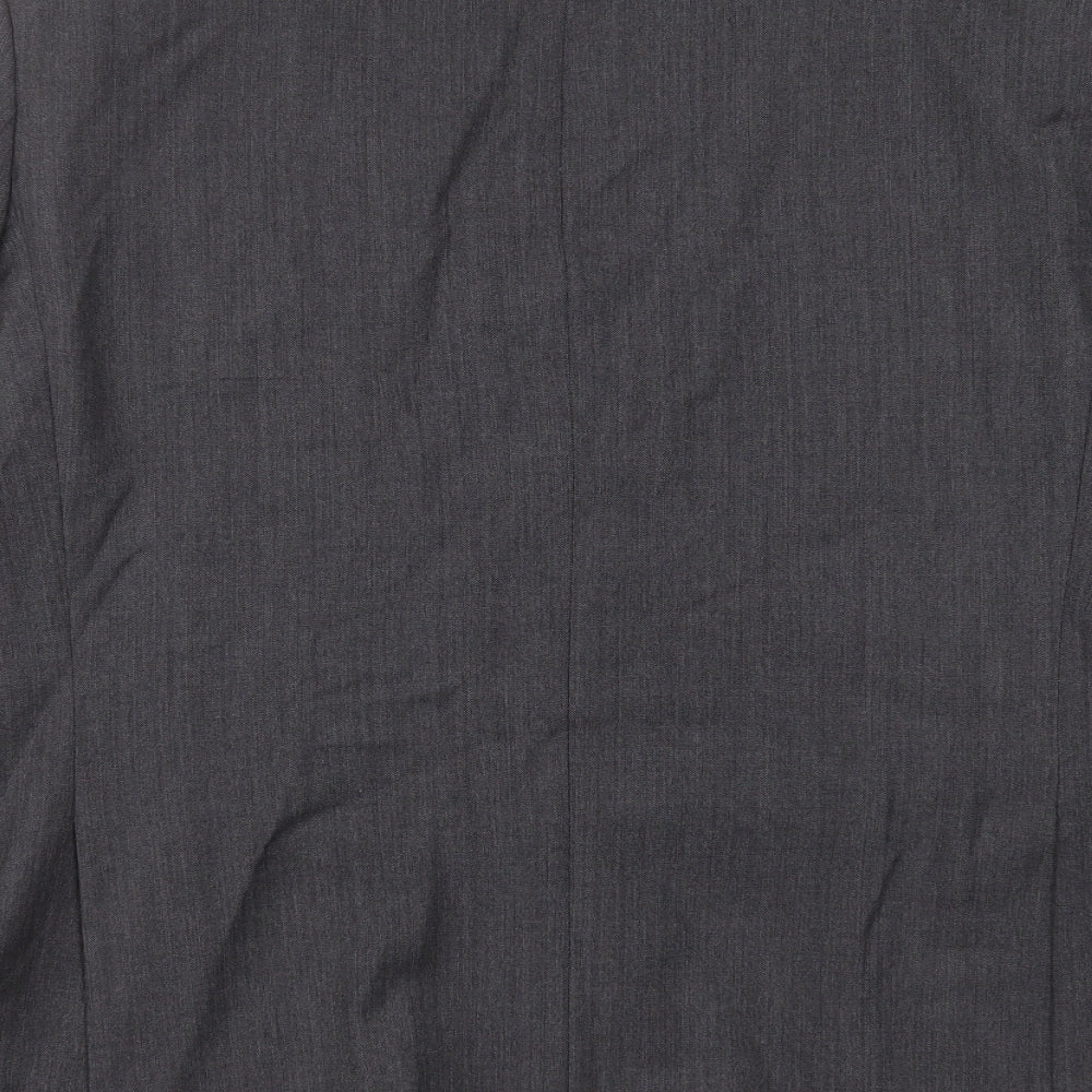 Marks and Spencer Mens Grey Herringbone Wool Jacket Suit Jacket Size 44