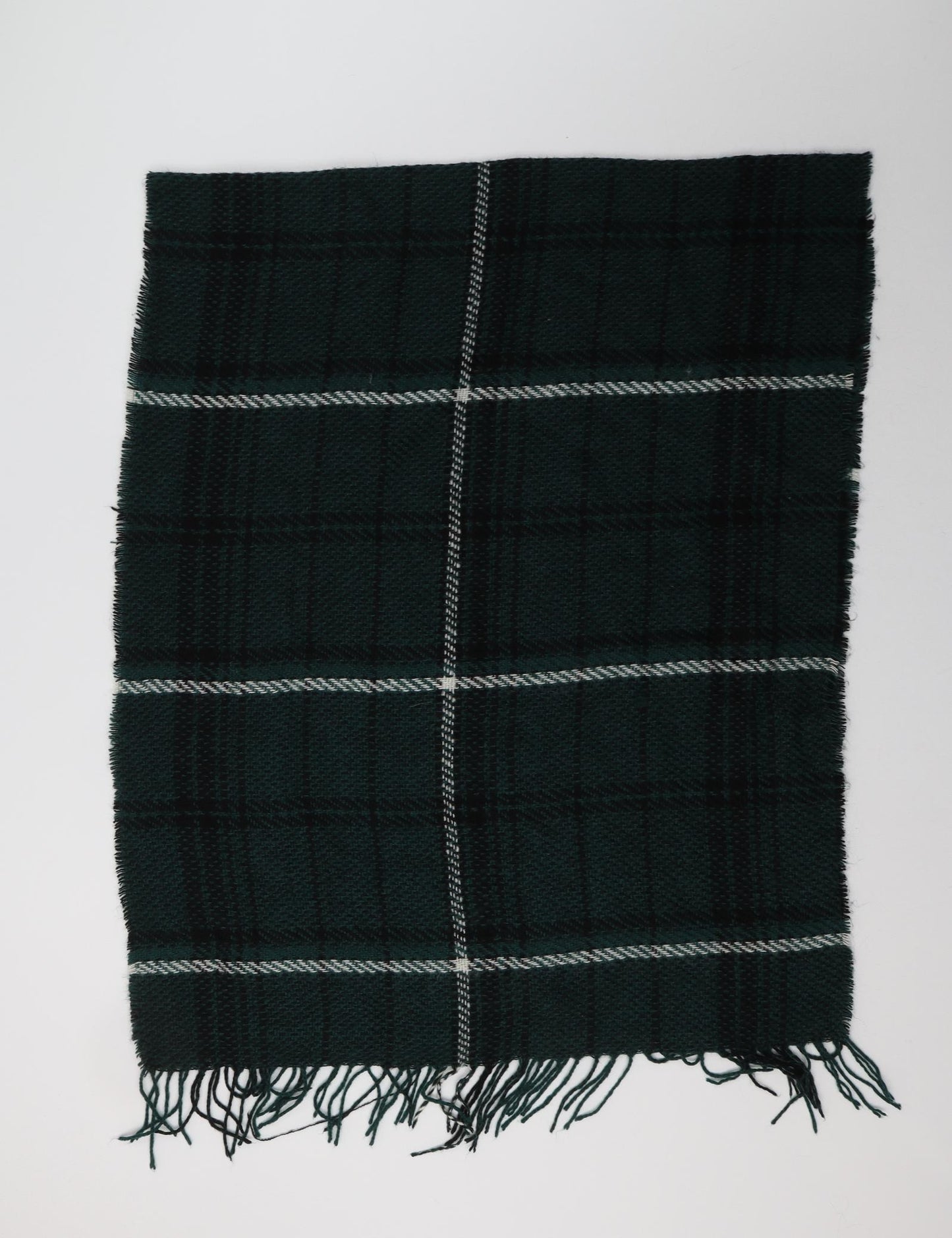 M & Co Womens Green Check Acrylic Shawl/Wrap